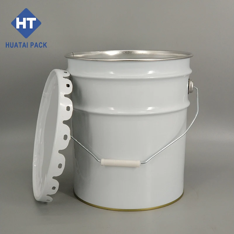 20 liter 5 gallon steel metal bucket tin drum can for paint packing