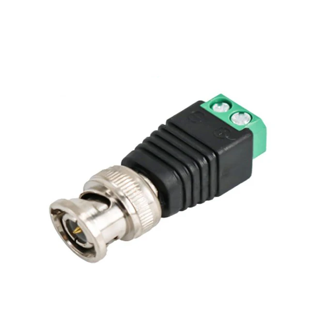 BNC Plug to Terminal Block Scew Type BNC Male CCTV Video connector