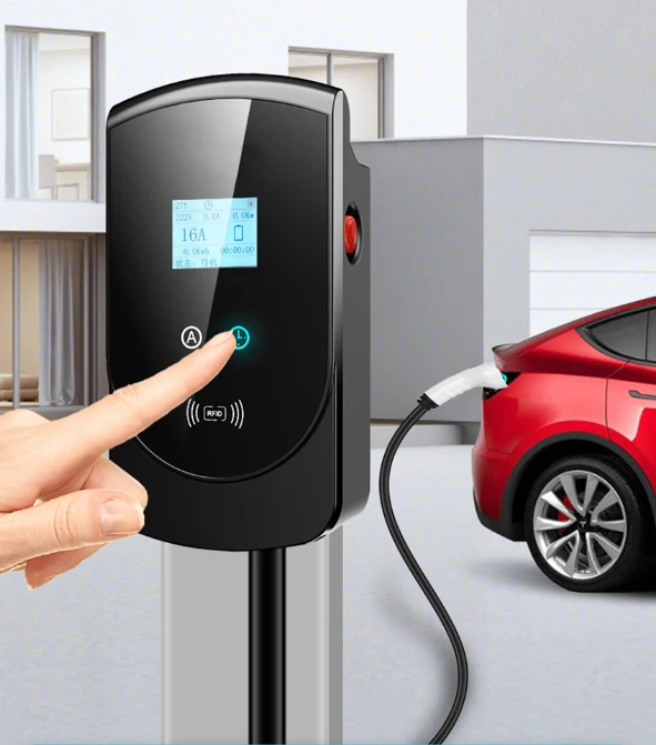 Зарядное устройство fisher Home EV 32 А 7 кВт настенное с сертификатом CE тип 2 кабель Wallbox электрическая Автомобильная зарядная