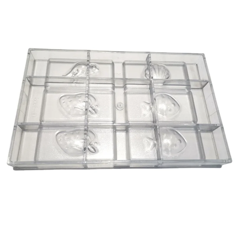 LST New Good Price Customized Polycarbonate Chocolate Mold Popular Plastic Mold Chocolate Candy Ice Molds