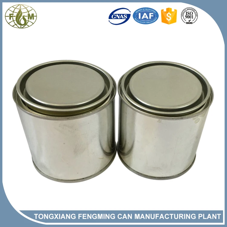 wholesale metal tins 250ml water proof metal container empty paint cans