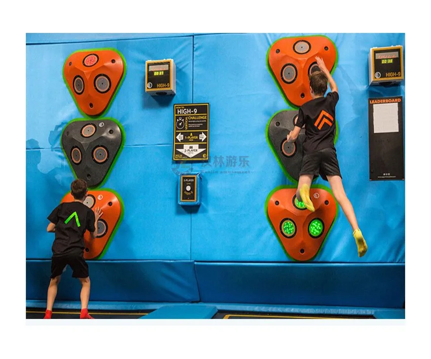 Children Interactive Wall Indoor Playground Equipment Games Reaction Lights Training