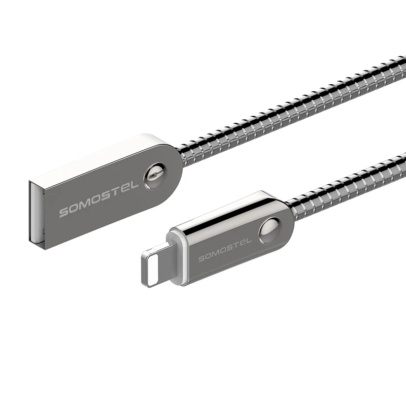  Высококачественный Плетеный Usb-кабель из цинкового сплава для зарядки и передачи