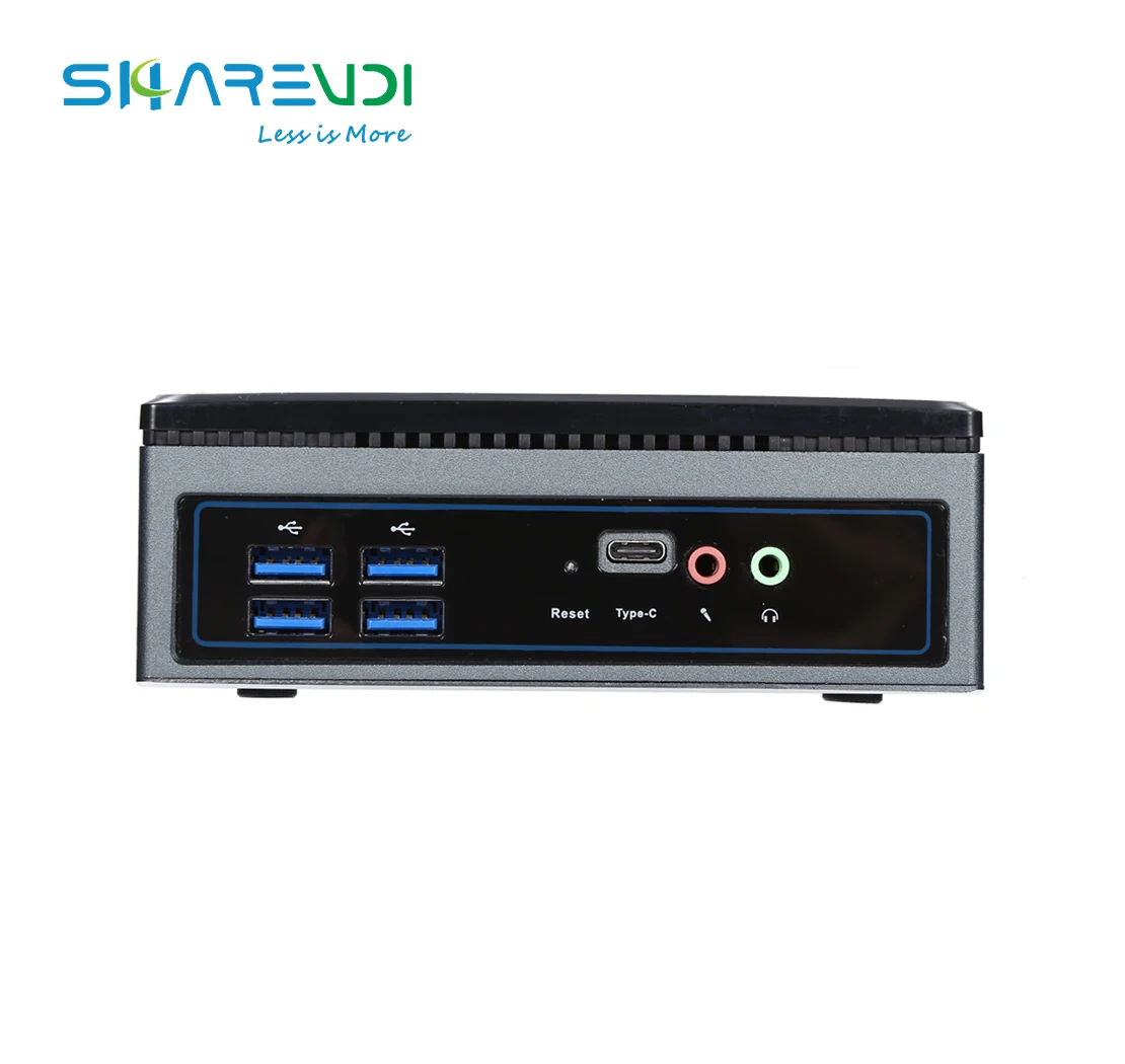 4K Mini PC 12*12 motherboard nano NUC 2020 DDR3L 5Gen i3 5005U Mini cpu Desktop PC HD VGA 2 LAN 4USB good small computers