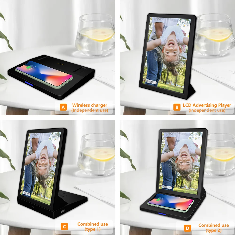 Рамка для фото 9 7 дюймов рекламный дисплей HD видео Android Wi-Fi цифровая фоторамка