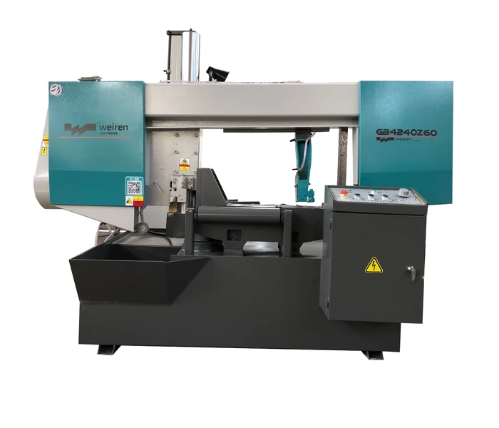 GB4235Z60 Manufacture double column hydraulic metal band saw machine quick delivery