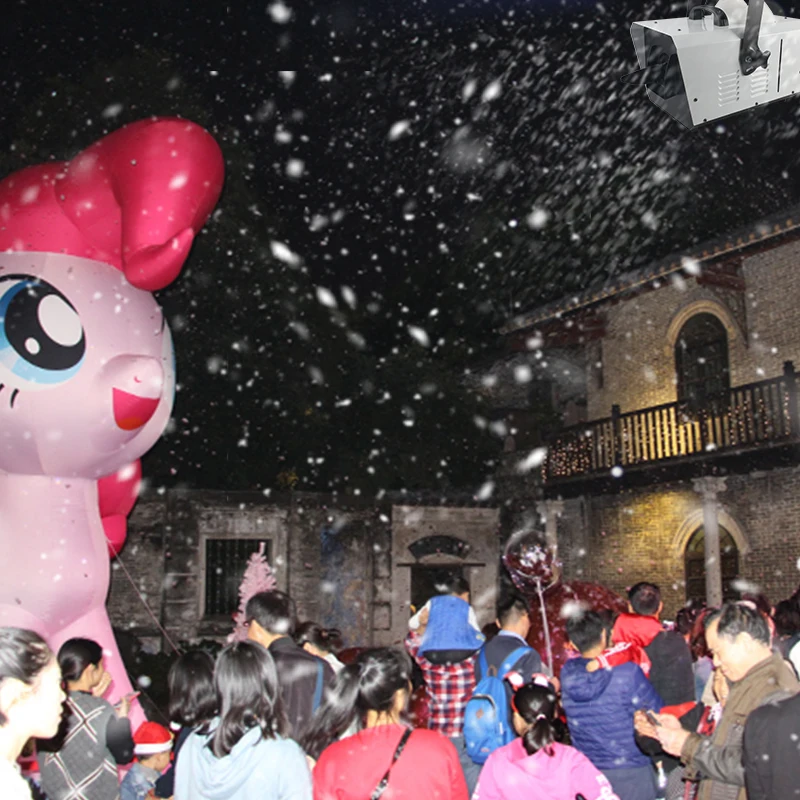 1500w snow machine stage effect romantic atmosphere wedding Christmas party event DMX512 artificial snow machine