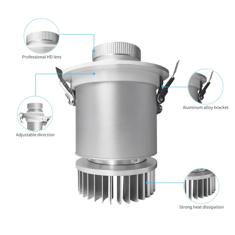 Advertisement static projection lamp HD 35W PDD ceiling embedded custom gobo logo projector light