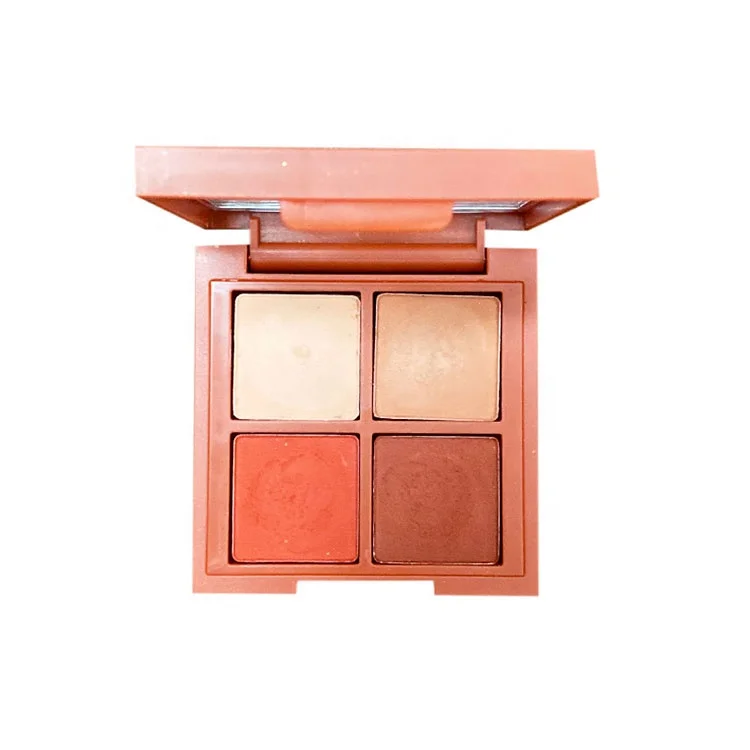 
 Профессиональная Лидер продаж, матовая мини-палитра теней для век в форме тыквы, 4 цвета, блестящие жемчужные блестящие тени для век, для макияжа  