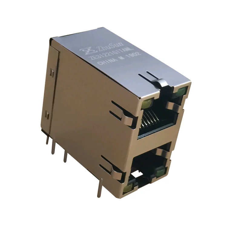 Бесплатная выборка E5J88-A1L2F2-L модульный разъем Ethernet 2x1 порт RJ45 разъем