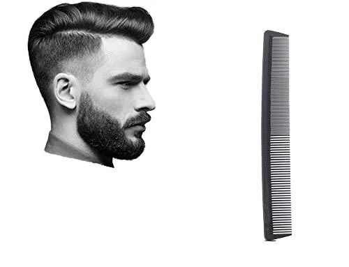 Hot Selling Black Barber Styling Comb Custom Logo Plastic Rattail Hair Comb with DDPA PC Handle for Salon Use and lice comb