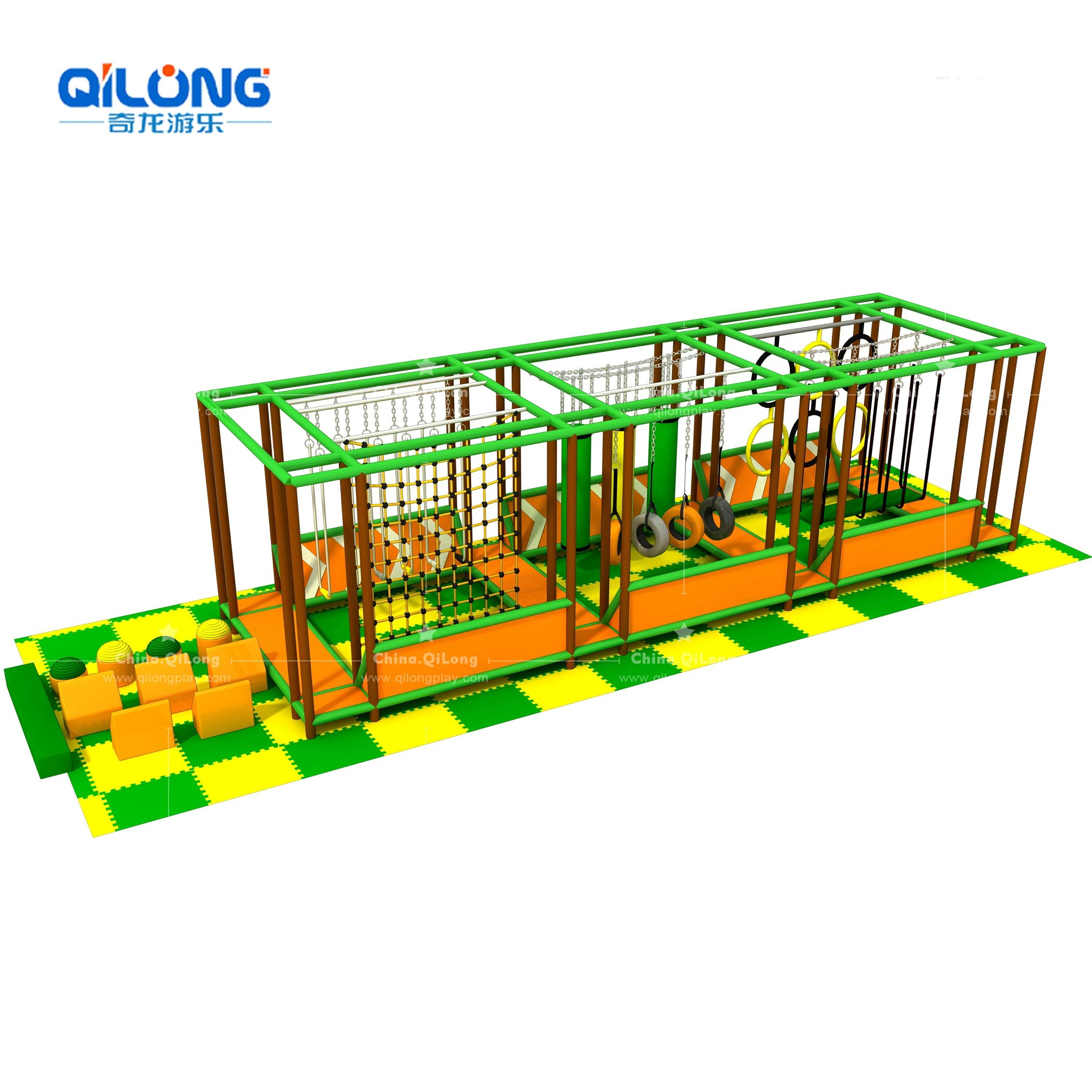 QILONG Children Amusement Park Kids Soft Play Indoor Playground Equipment