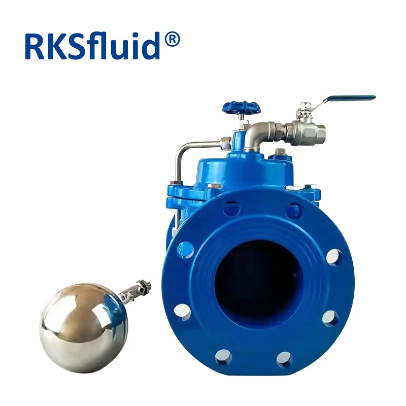 Water Level Control Valve Ductile Iron Remote Hydraulic Control Float Valve DN100