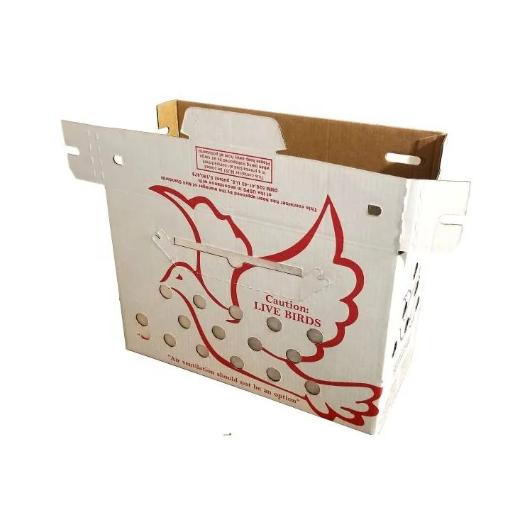 Vented Shipping Box Pigeon Chicken Live Bird Shipping Boxes