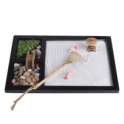Factory Price Sale Desktop Japanese Mini Kit Zen Garden Gift Set With Rake For Home Decoration