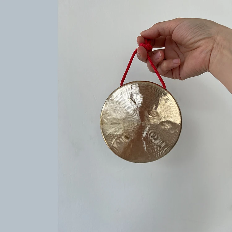 Music instrument copper gong, percussion copper gong music Chinese traditionla instrumentos musicais, qi gong/causeway