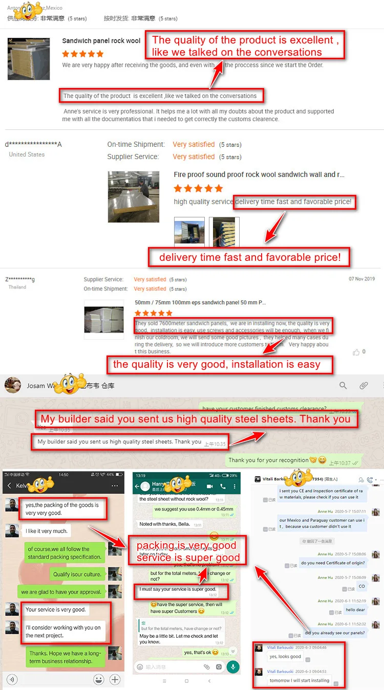 panel sandwich rock wool