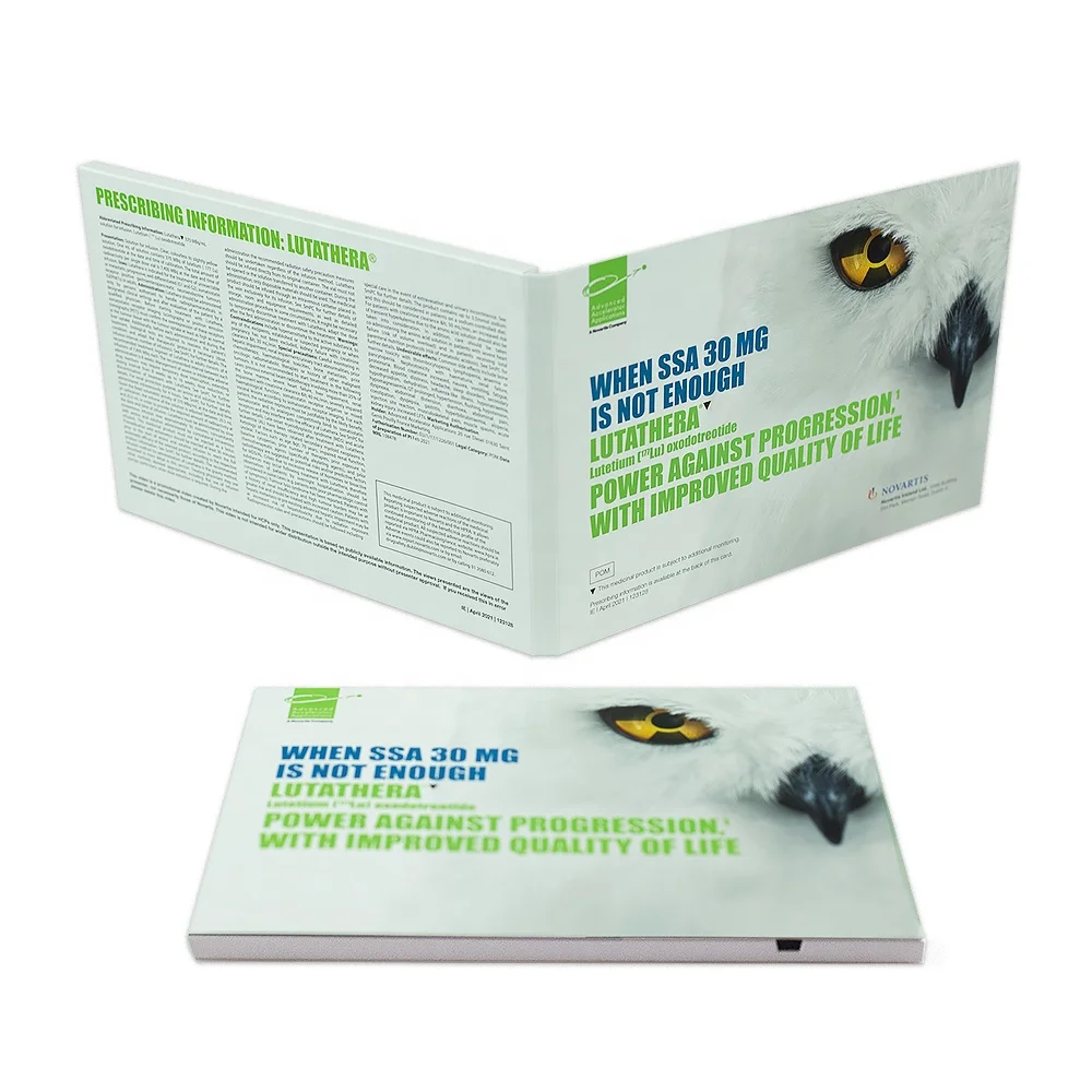 Custom TFT 5 Inch Screen LCD Video Greeting Business Card Video Mailer