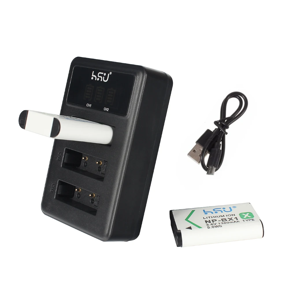 
NP-BX1 1350mAh Rechargeable Battery for So ny NP-BX1 NP BX1 Battery Pack for Sony DSC RX1 RX100 M3 M2 RX1R Digital Camera 