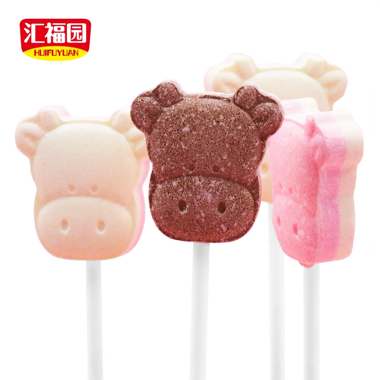 
Colorful fruit flavor cow shape hard pressed candy sweet snack 