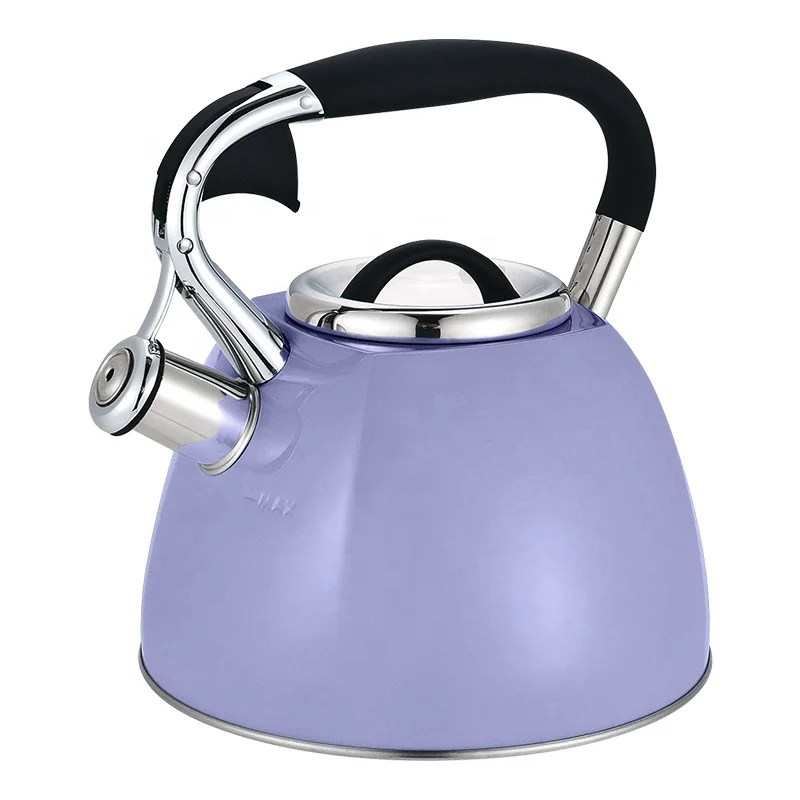 Realwin Food Grade Stainless Steel Whistling Tea Kettle Induction Gas Stove Top Teapot With Loud Whistle and Anti-Heat Handel
