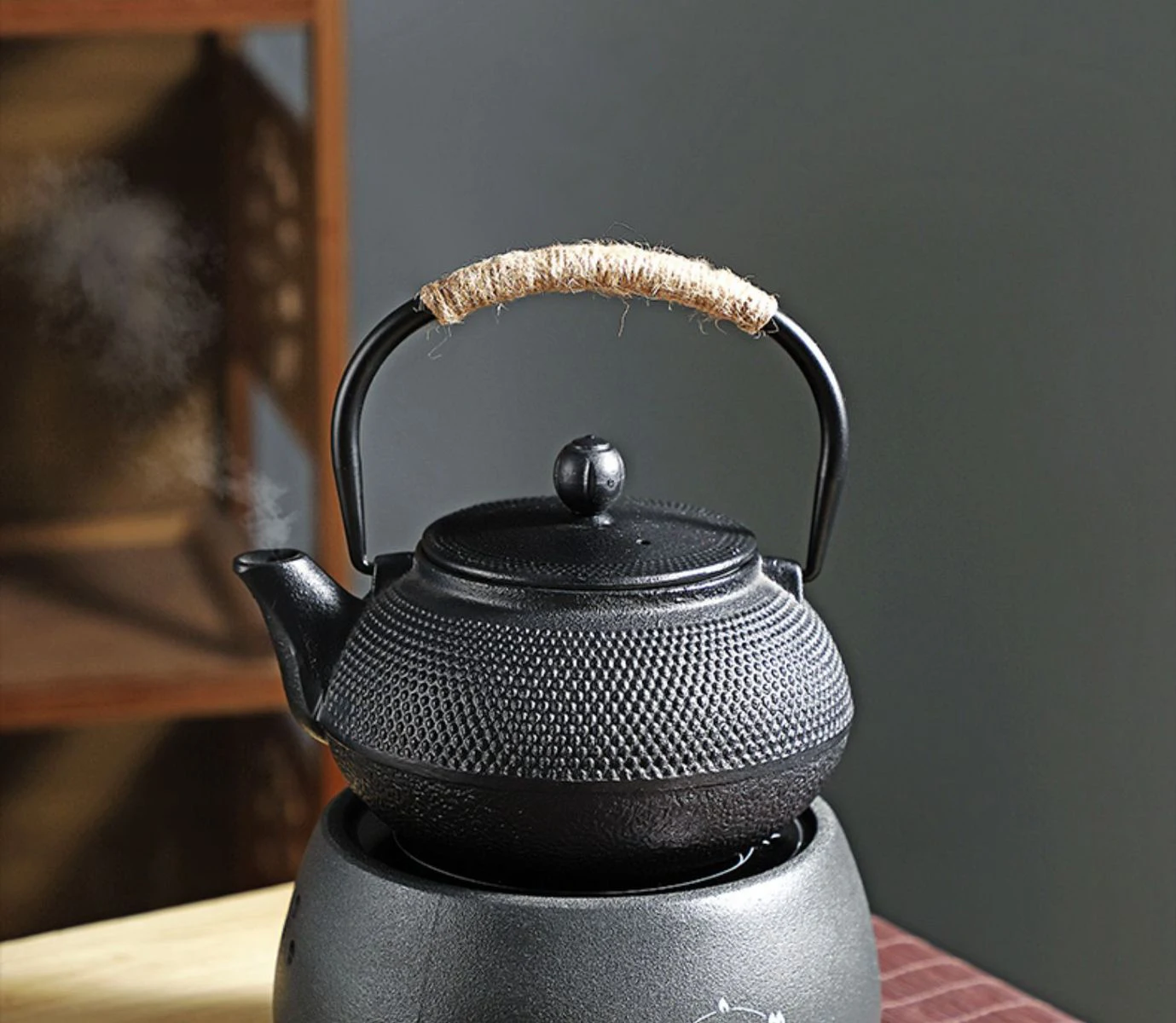 Japanese Teapot Durable Cast Iron Water Kettle Boiling Tea And Coffee Cast Iron Tea Kettle Camping With Stainless Steel Infuser