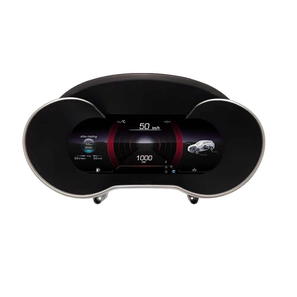 Linux System Digital Cluster LCD Instrument For Mercedes Benz C-Class W205 2015~18  Dashboard Dashboard Speedometer with Carplay