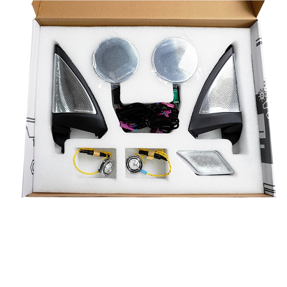 Epoch MotorParts Tweeter Car LED Interior Ambient lights Audio Horn Glow Tweeter Horn Cover For BMW X3 G08