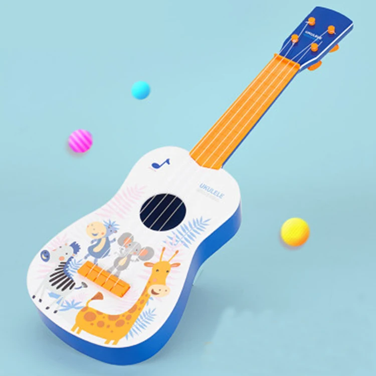 
Hot Amazon Musical Instruments Cheap Fruit Electric Acoustic Guitars 4 String for Kids 