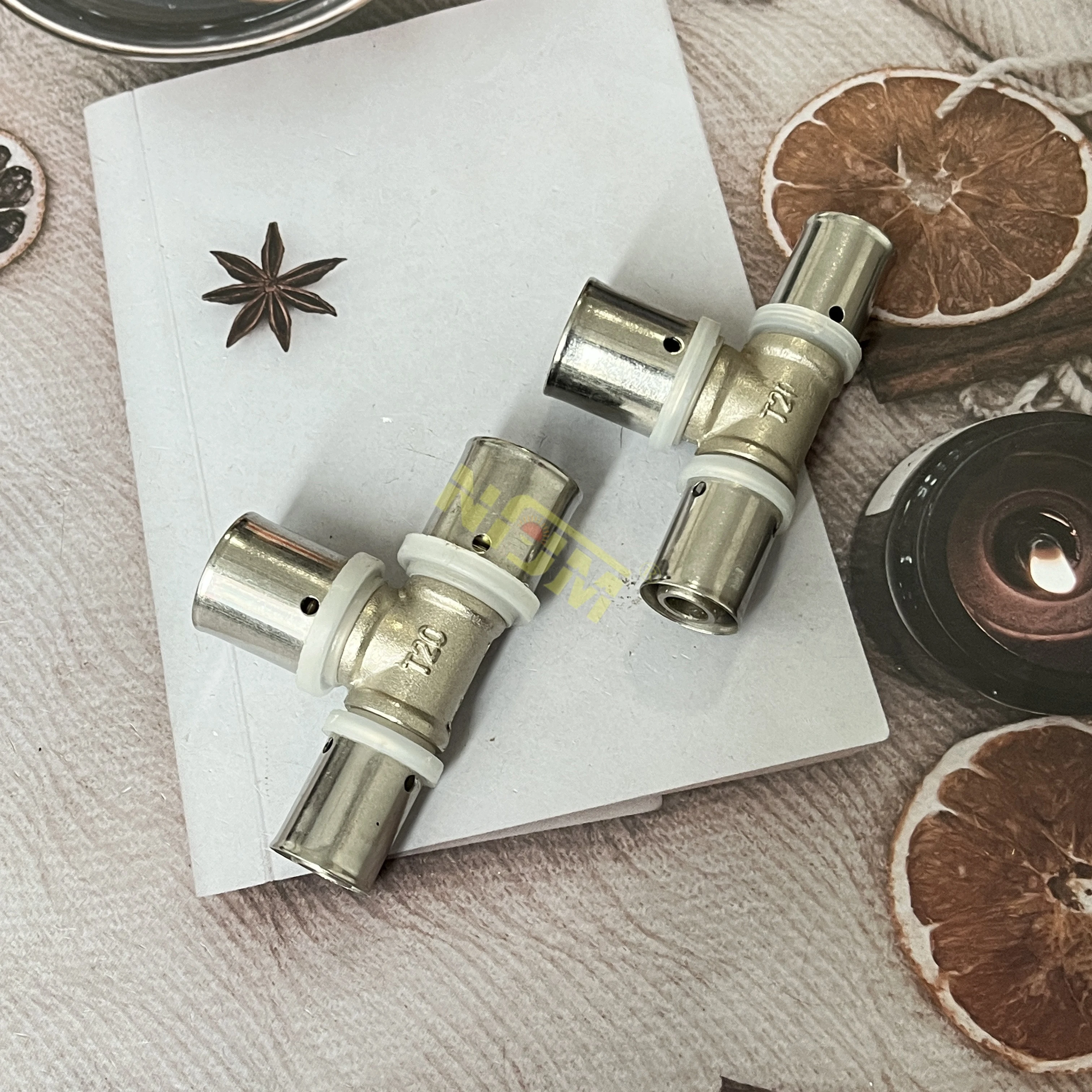 NFJM High Quality Brass Press Fitting Male Elbow Pex Al Pex Pipe Fittings