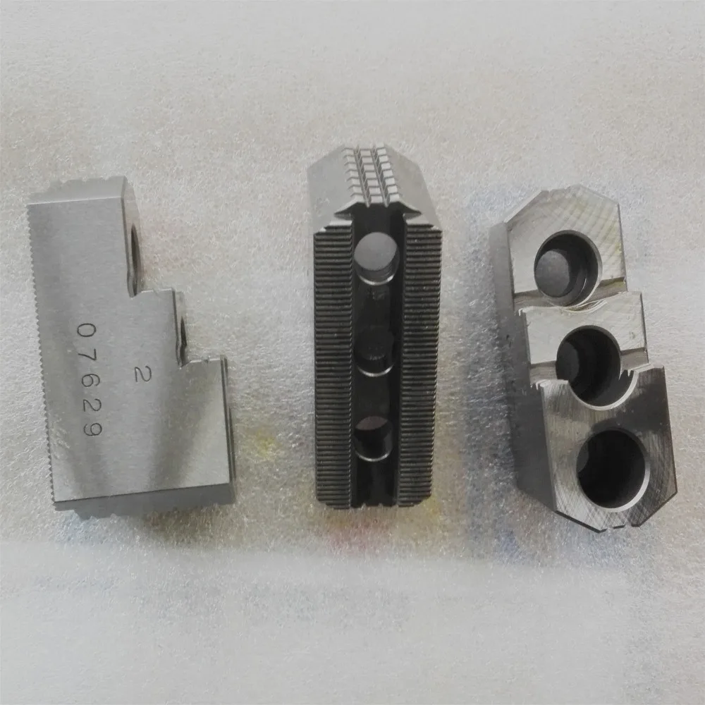 5/6/8/10/12/15-inch Hard jaws for hydraulic chucks Jaw plates 150 mm vice  pad brass strawberry black iron jaws
