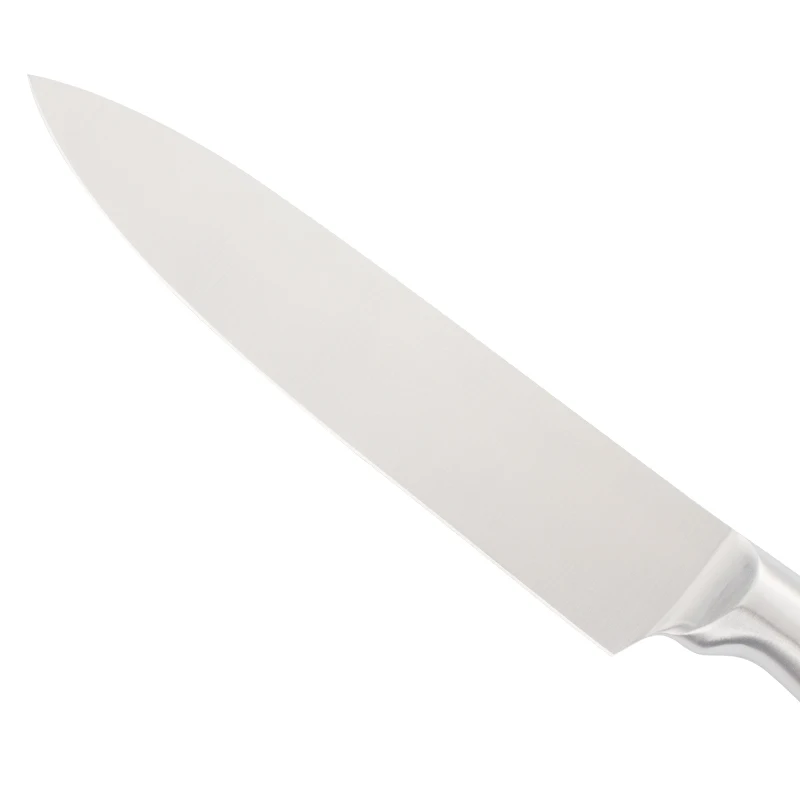 Hot knife hollow handle design 8 inch chef and 10 inch ham slicer knife for set with meat forks set