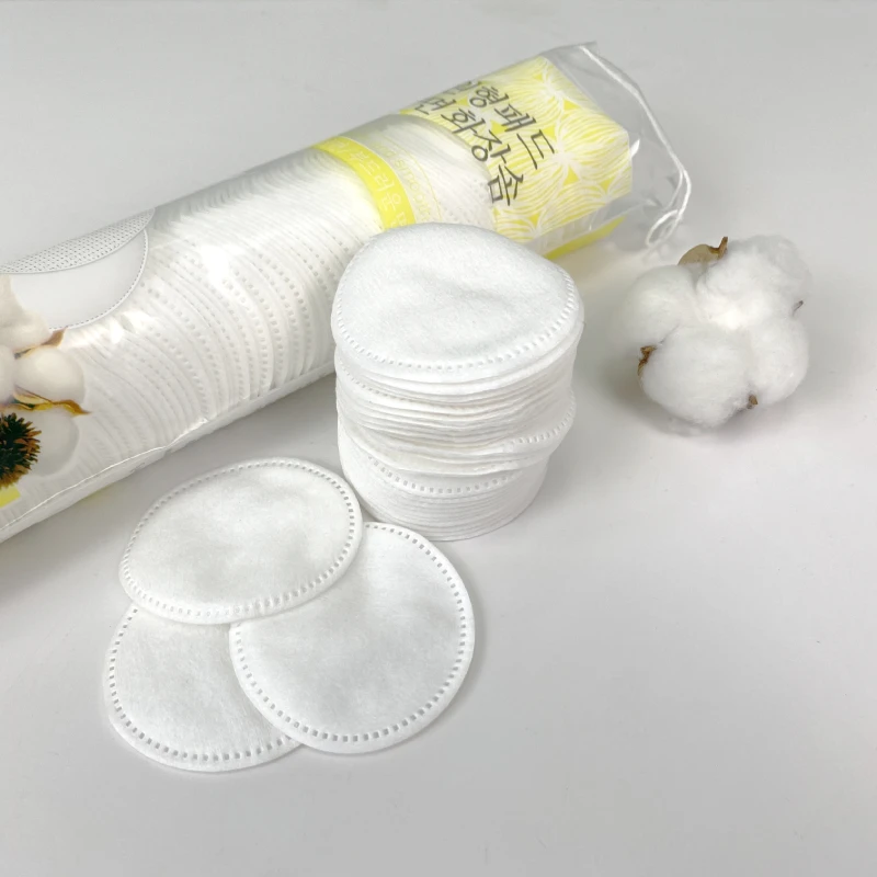 Premium Round Organic Disposable Facial Cosmetic Pure Cotton Pads Organic Cotton Pad face Makeup Remover Pads