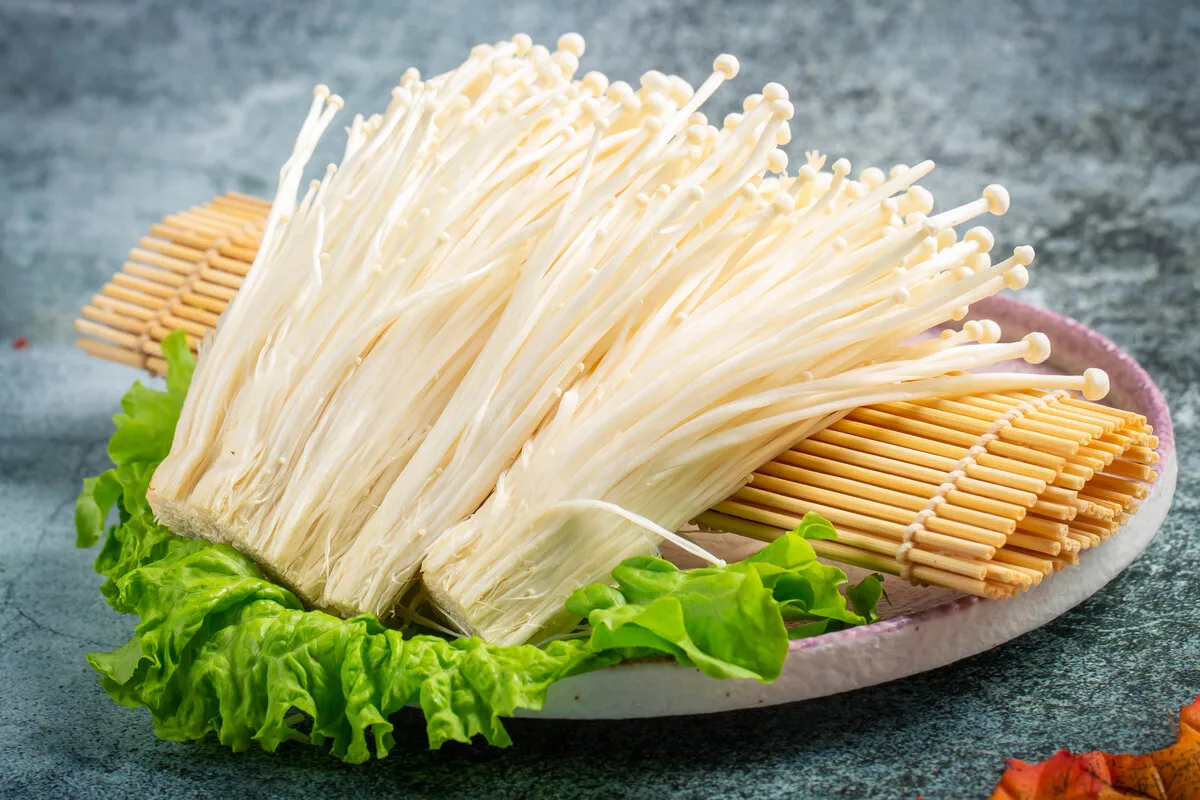 Enoki Mushroom Box China Brown MUSHROOMS Frozen with 12 Months Shelf Life Mycelium Spawn Mushroom Straw Fresh Raw Nutrients
