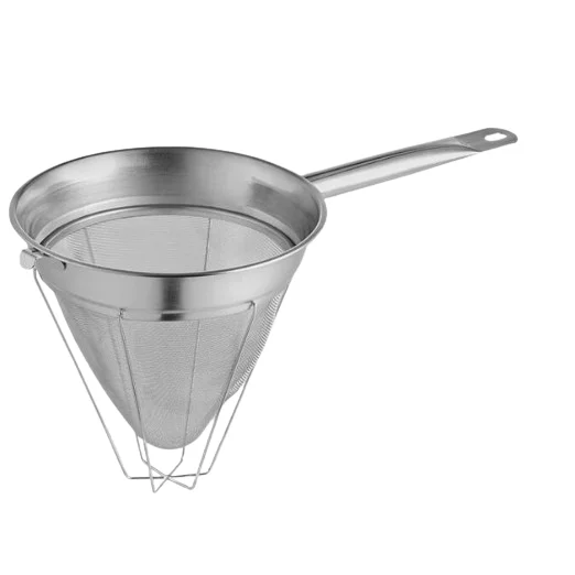Medium Fine Mesh Strainer Stainless Steel Kitchen Food Sieve with Sturdy Riveted Handle Multifunctional Strainer
