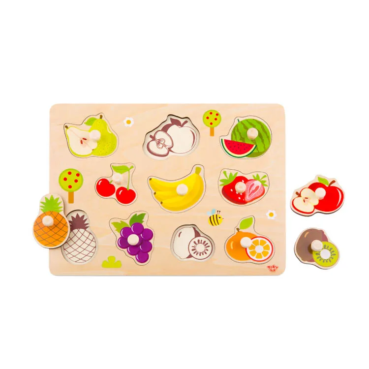 Hot Sale Educational Toys for Kids Jigsaw Wooden Fruit Puzzle