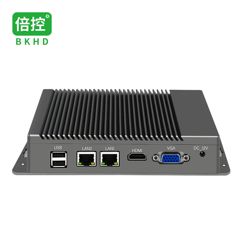 BKHD Embedded IPC Fanless Mini Computer 2LAN Gemini Lake-R Celeron for IoT Automation Data Acquisition Machine Vision G40