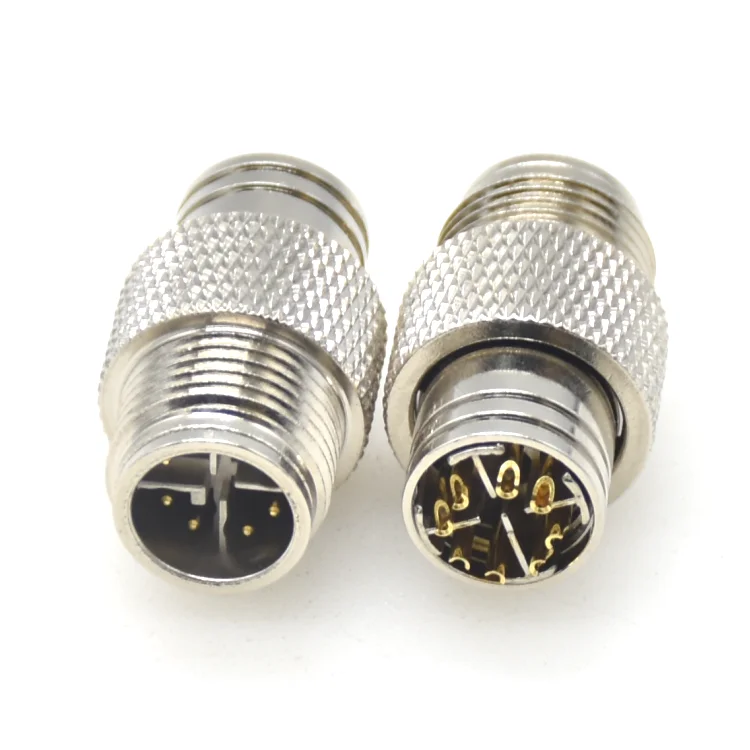 High cost performance Industrial automation shielded springy moldable 8 pin M12 X code connector male plug