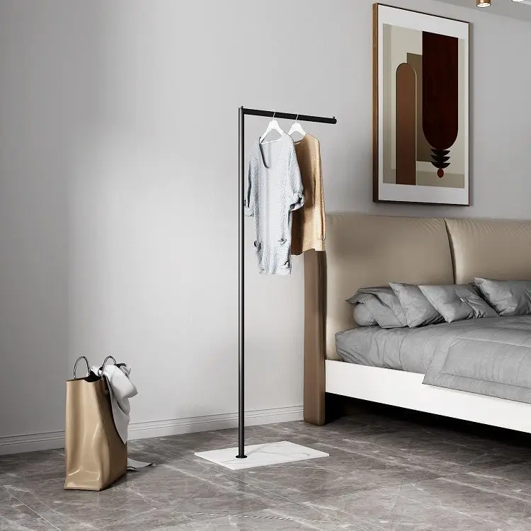 Wholesale Cheap Light Luxury Simple Popular Coat Rack Mini Metal Coat Stand Marble Base Clothes Tree