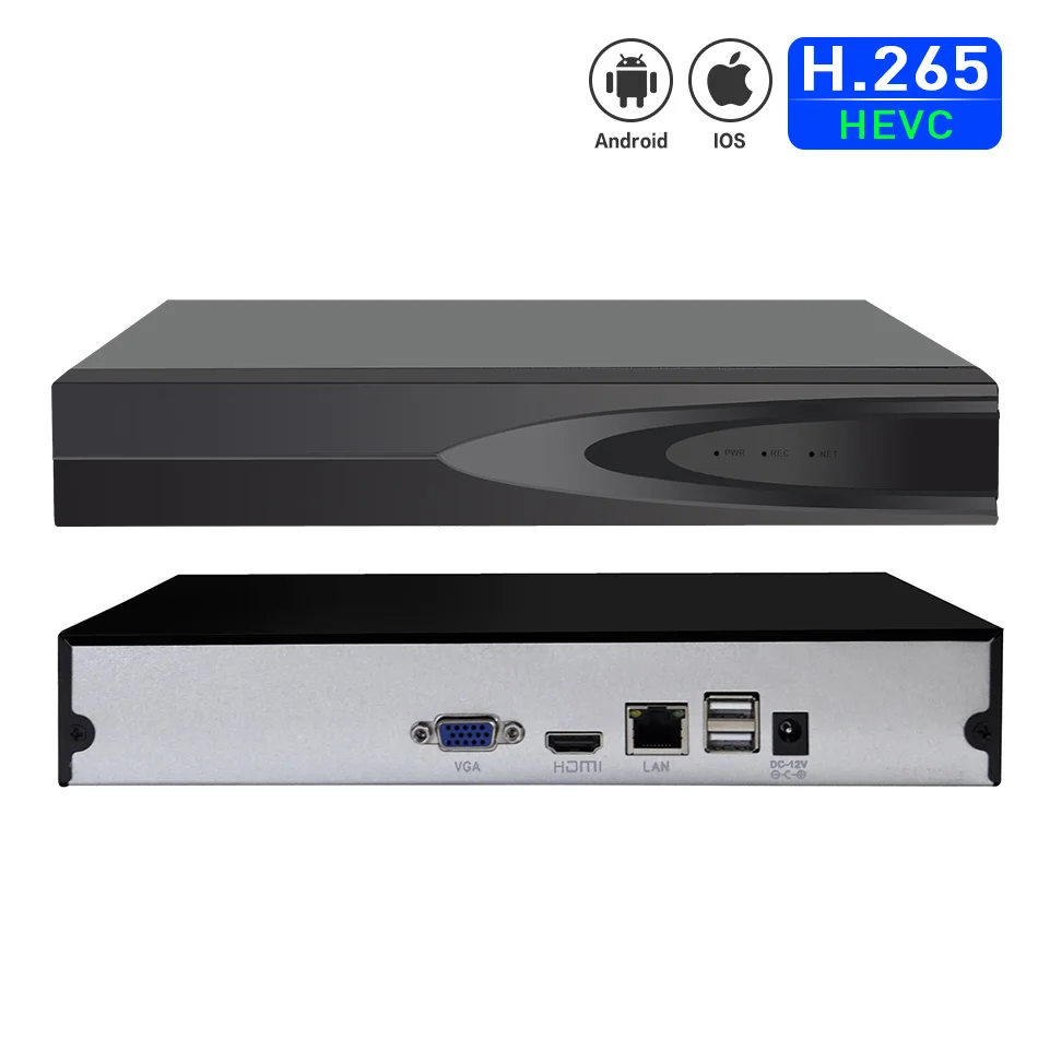 H.265 8CH 16CH 1080P NVR for 2MP/5MP/4MP IP Camera Network Video Recorder P2P CCTV  NVR System