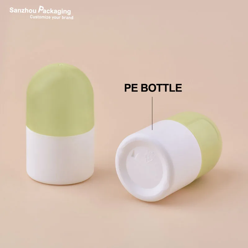 PE Roll-on deodorant stick container gel deo stick tube 60ml/50ml/30ml with custom logo