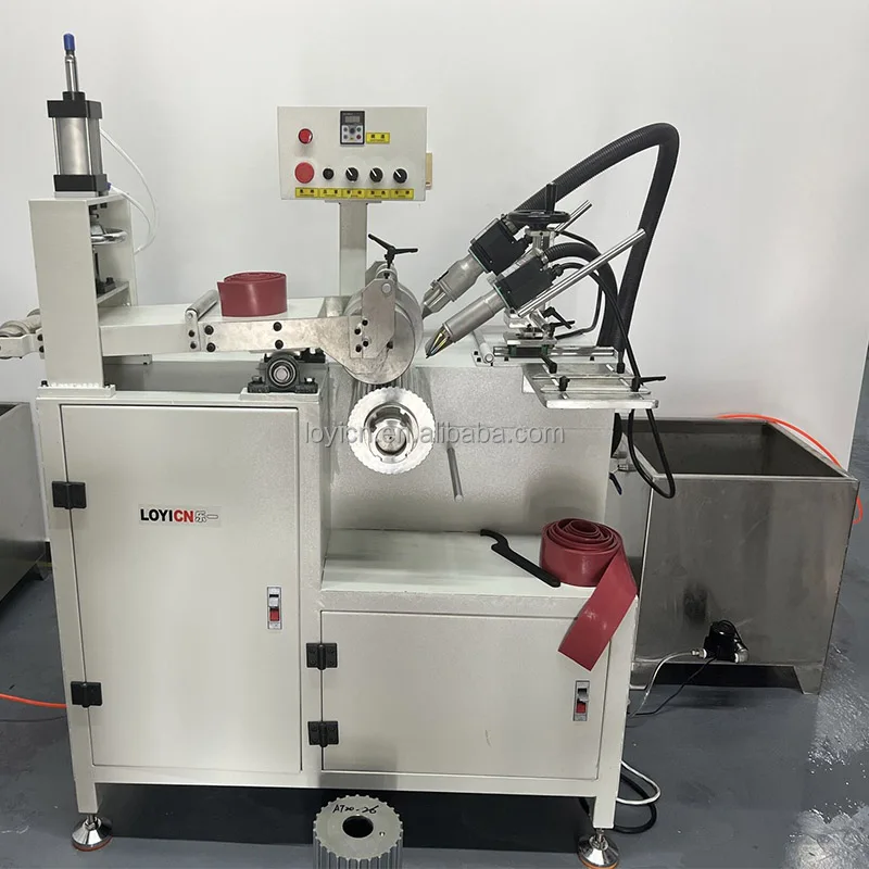 Timing belt affix coating machine for APL plastic hot melt coating on  PU timing belt surface