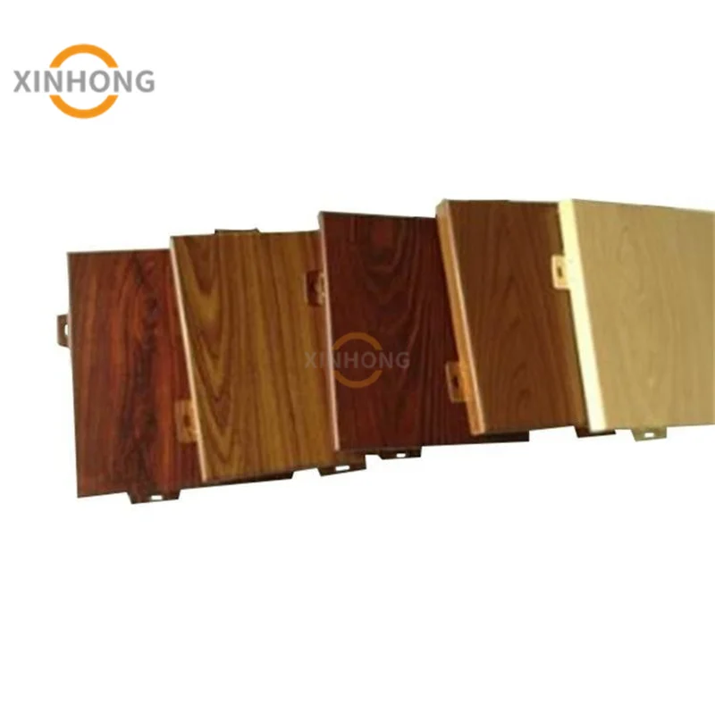 Hotel interior HPL veneer finished aluminum pattern wooden design flush doors