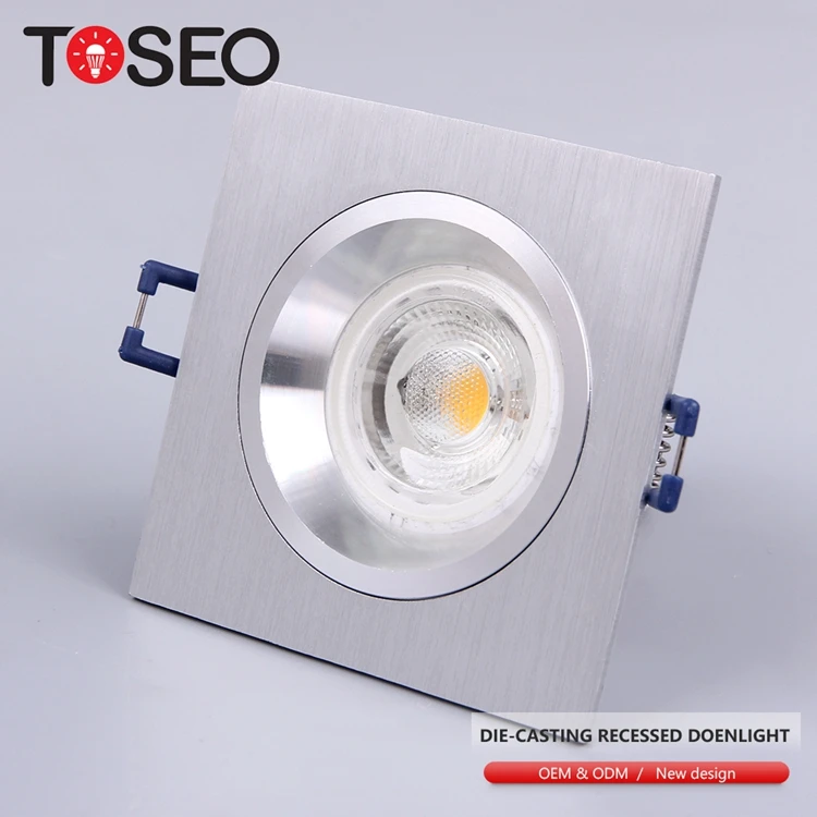 Down Lighting Manufacturers Led Cob High Quality Aluminum Square 5w Mr16 Spot Light Surface Mounted Down Light