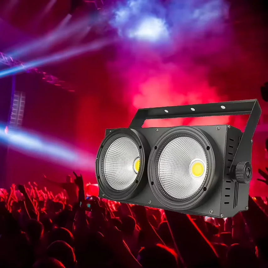 Hongrui Dmx Strobe Warm Cold White 2x100w 2 Eyes Led Audience Blinder Light 4x100w 4 Eyes Led Cob Blinder