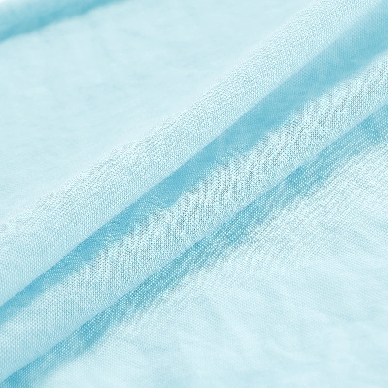 CC1205 Smooth Silky Glossy High Quality Pima Cotton Nylon Monofilament Jersey Fabric for Clothing T-shirt Dress Lightweight