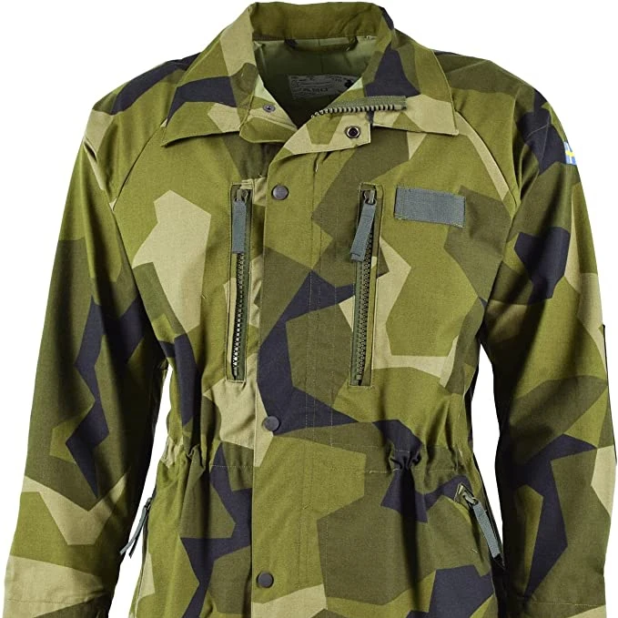 Original Swedish Heavy M90 Jacket Splinter camouflage pattern jacket tactical outdoor coat