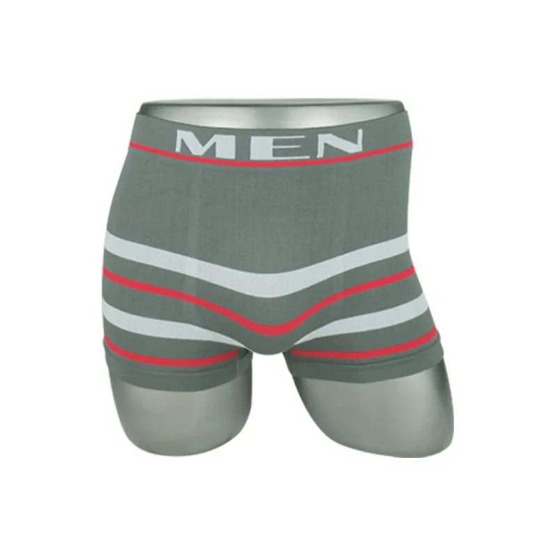 XIWEI Oem Custom Brand Seamless Mens Long Boxer Brief Mens Polyester Seamless Underwear