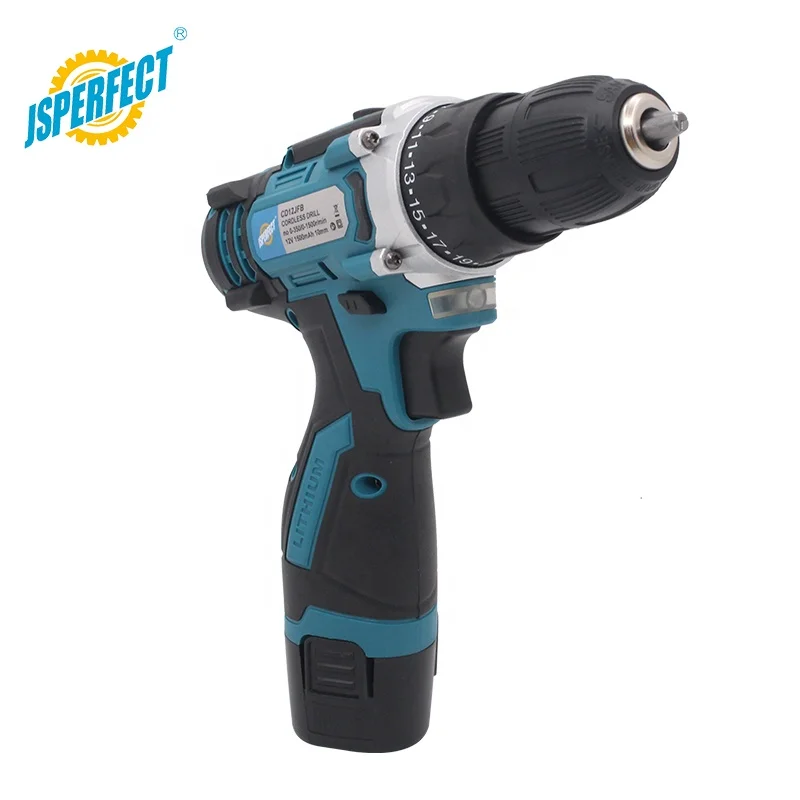 JSPERFECT Home Using 12V Li-ion Battery Charge Drill with Kits