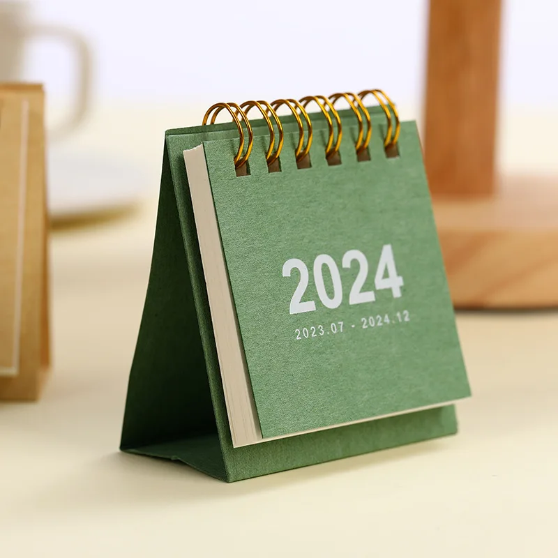 2024 mini Calendar Schedule Planner Table Desk multicolor Calendars